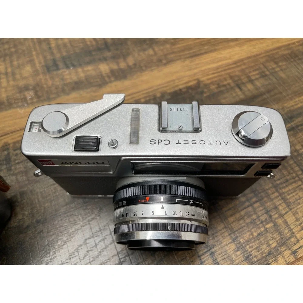 GAF Ansco Automatic CdS Rangefinder Camera Ansco Rokkor 45mm f2.8 w Case